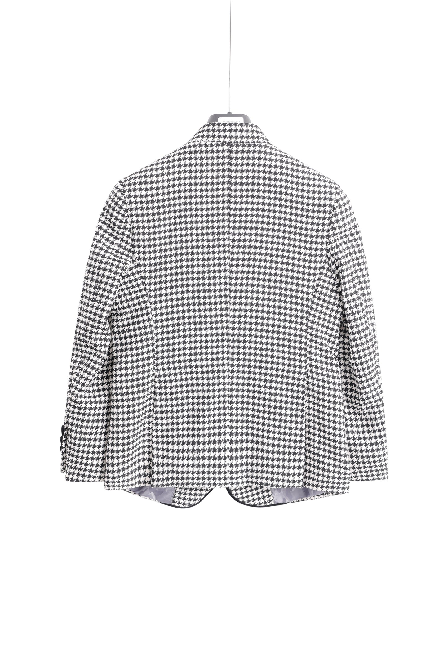 Pepita Tuxedo Jacket - Black