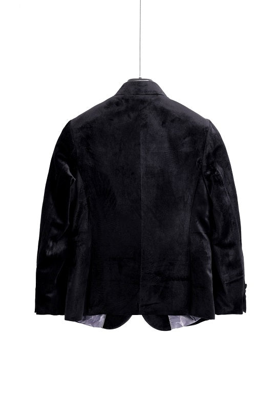 Velvet Tuxedo Jacket - Black
