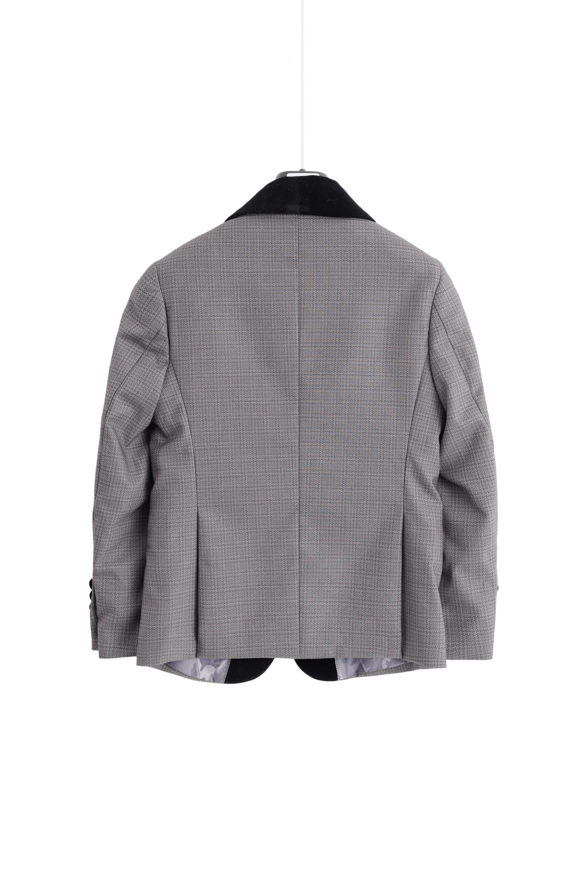 Velvet Lapel Jacket - Grey