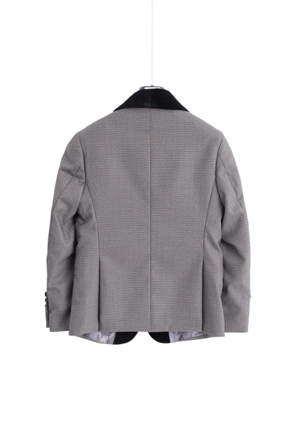 Velvet Lapel Jacket - Grey