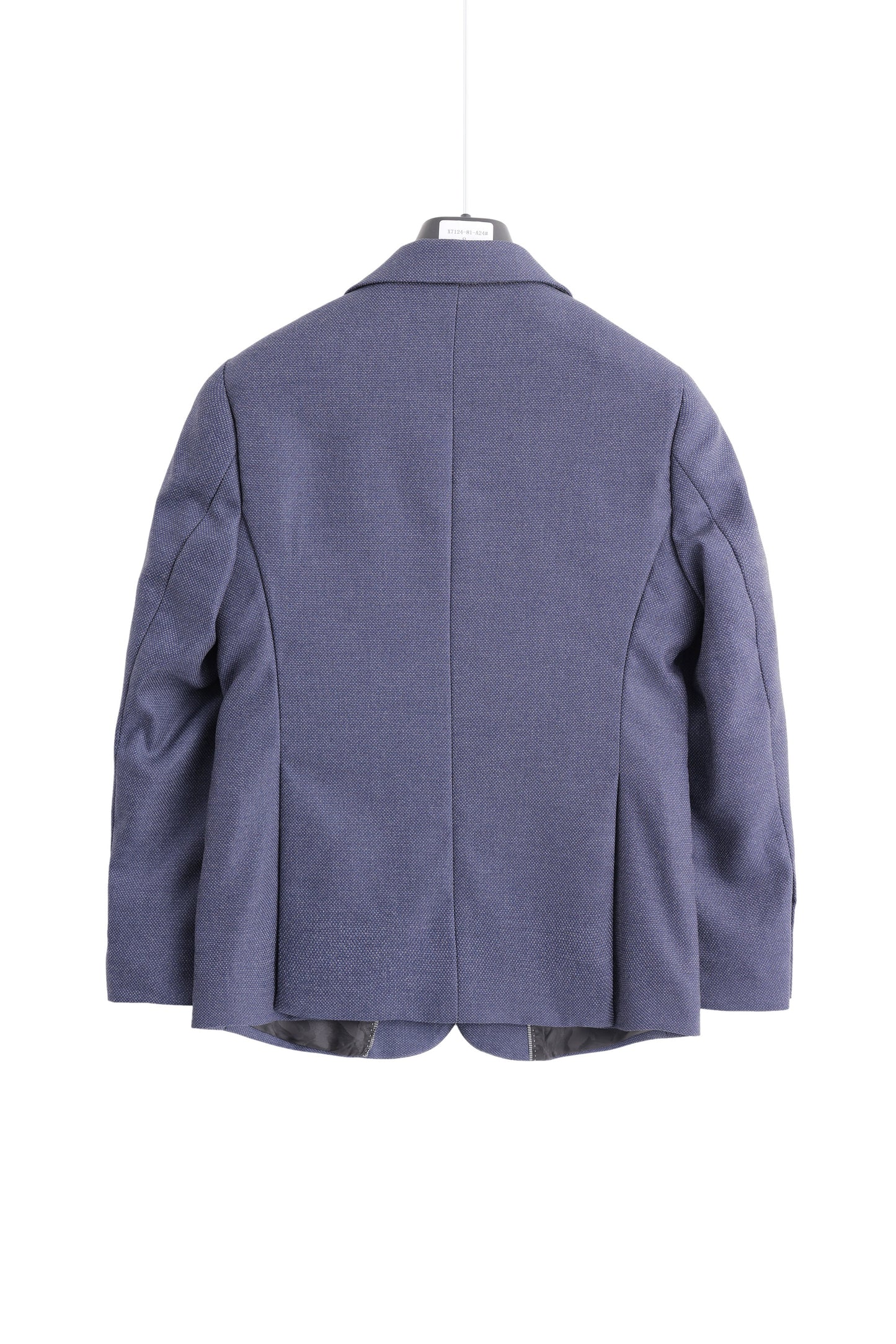 Honeycomb Textured Jacket - Navy