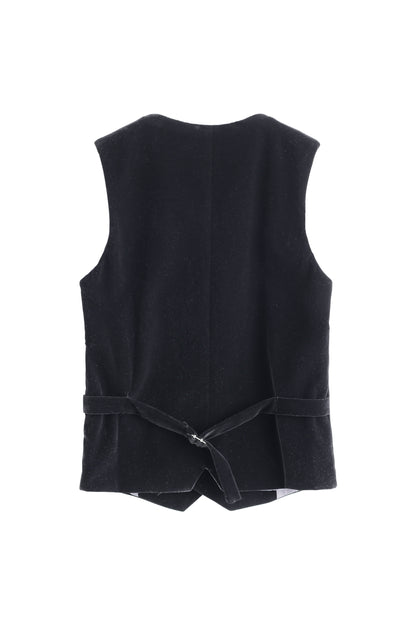Velvet Vest - Black