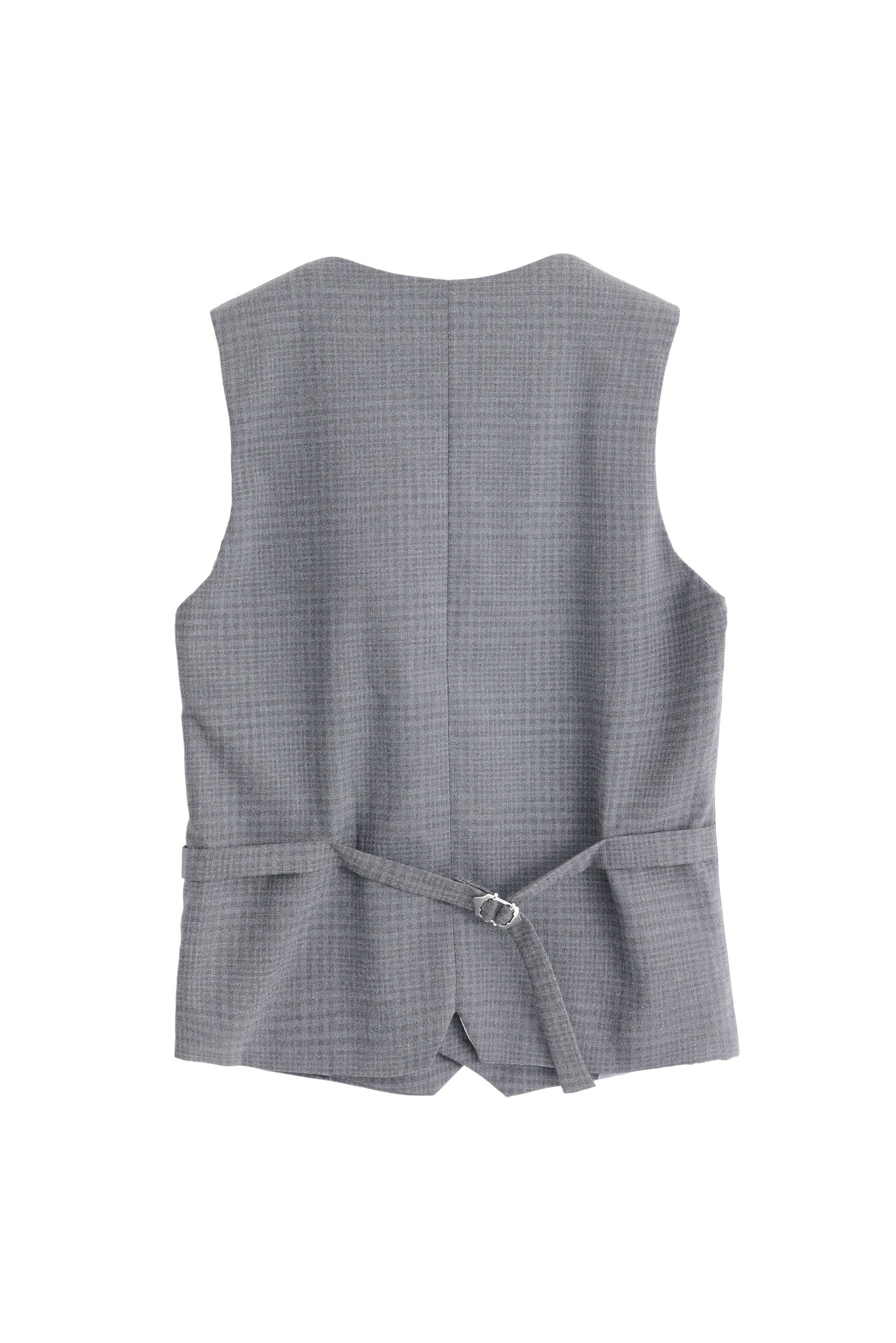 Checkered Vest - Grey