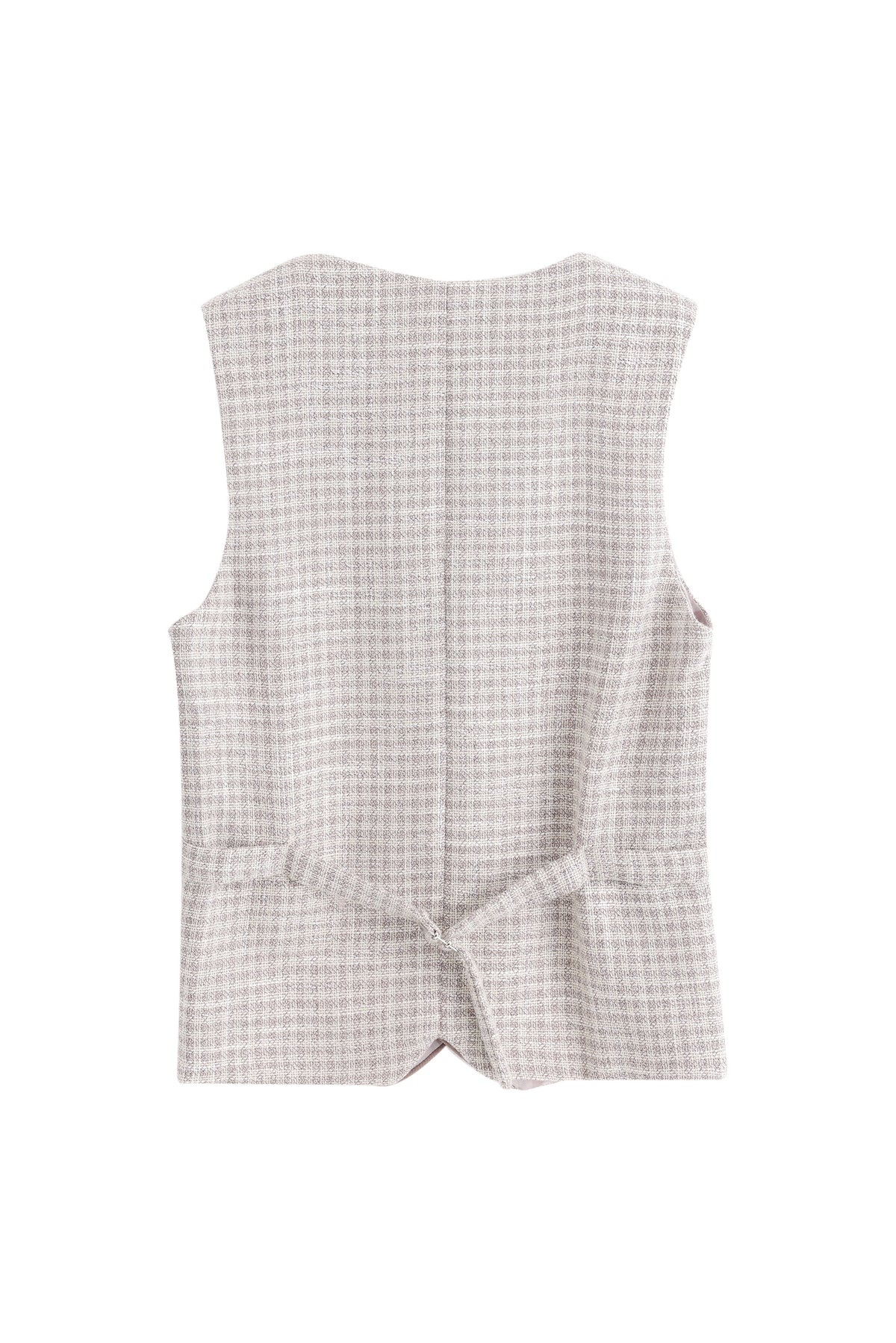 Pepita Vest - Mocha