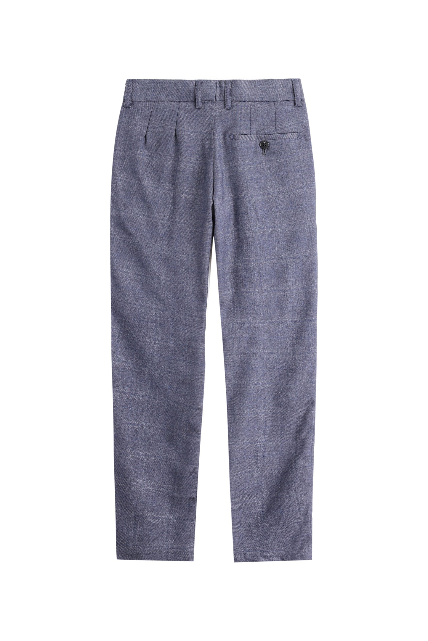 Checkered Trousers - Navy