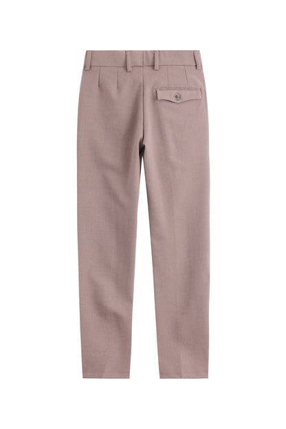 Diagonal Piping Trousers - Brown