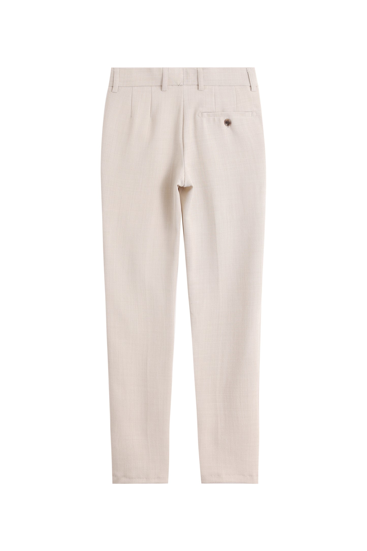 Diagonal Piping Trousers - Ivory