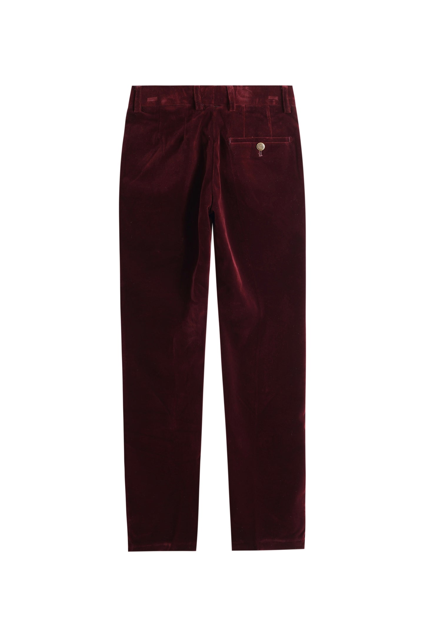 Velvet Trousers - Burgundy