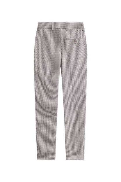 Mocha Pepita Ring Trousers