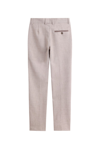 Piping Trousers - Mocha