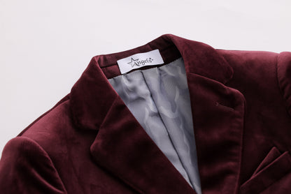 Velvet Jacket - Wine