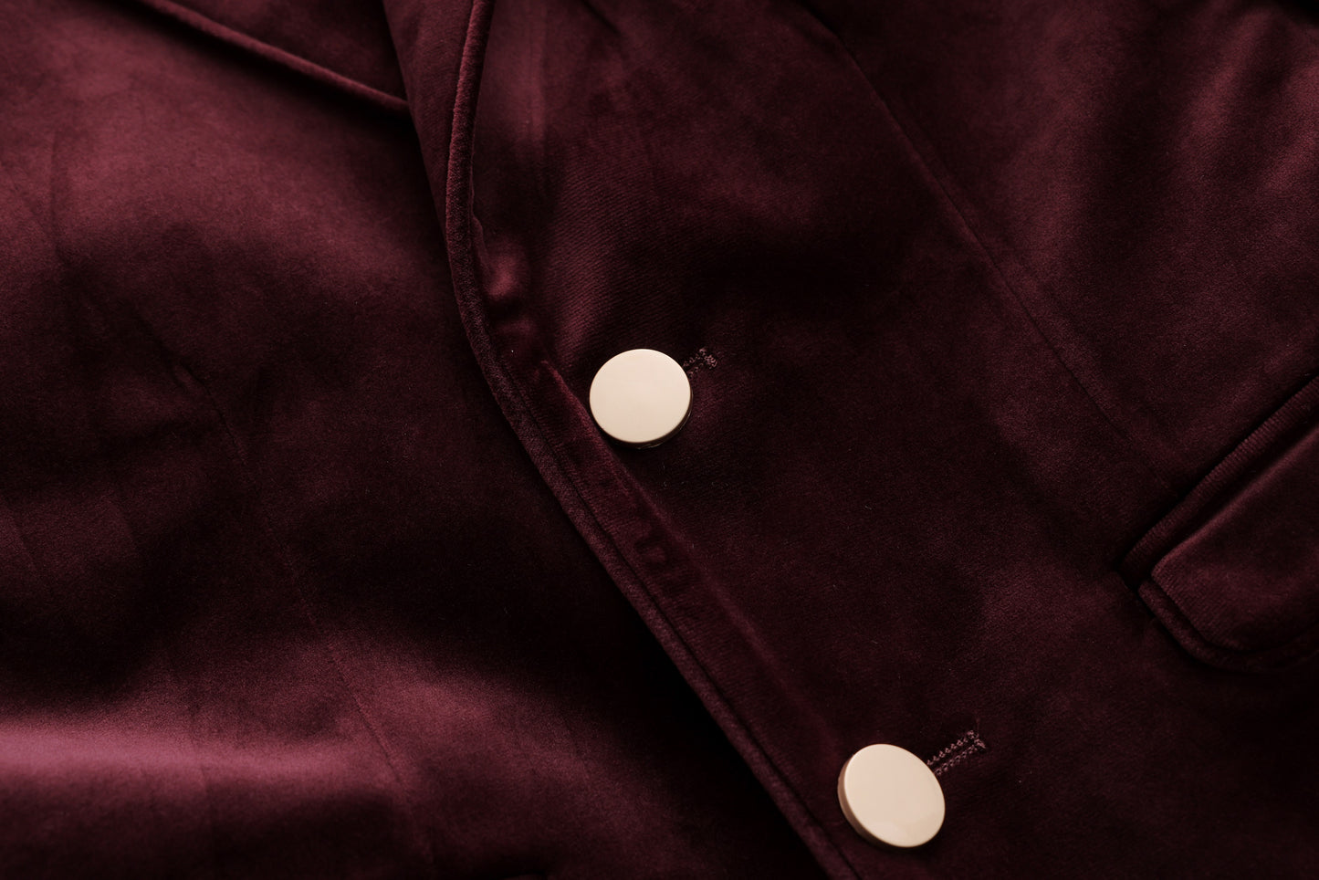 Velvet Jacket - Wine