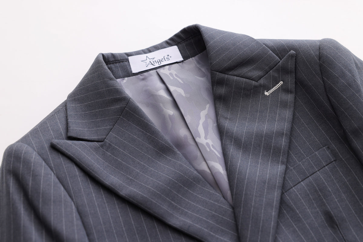 Striped Jacket - Grey