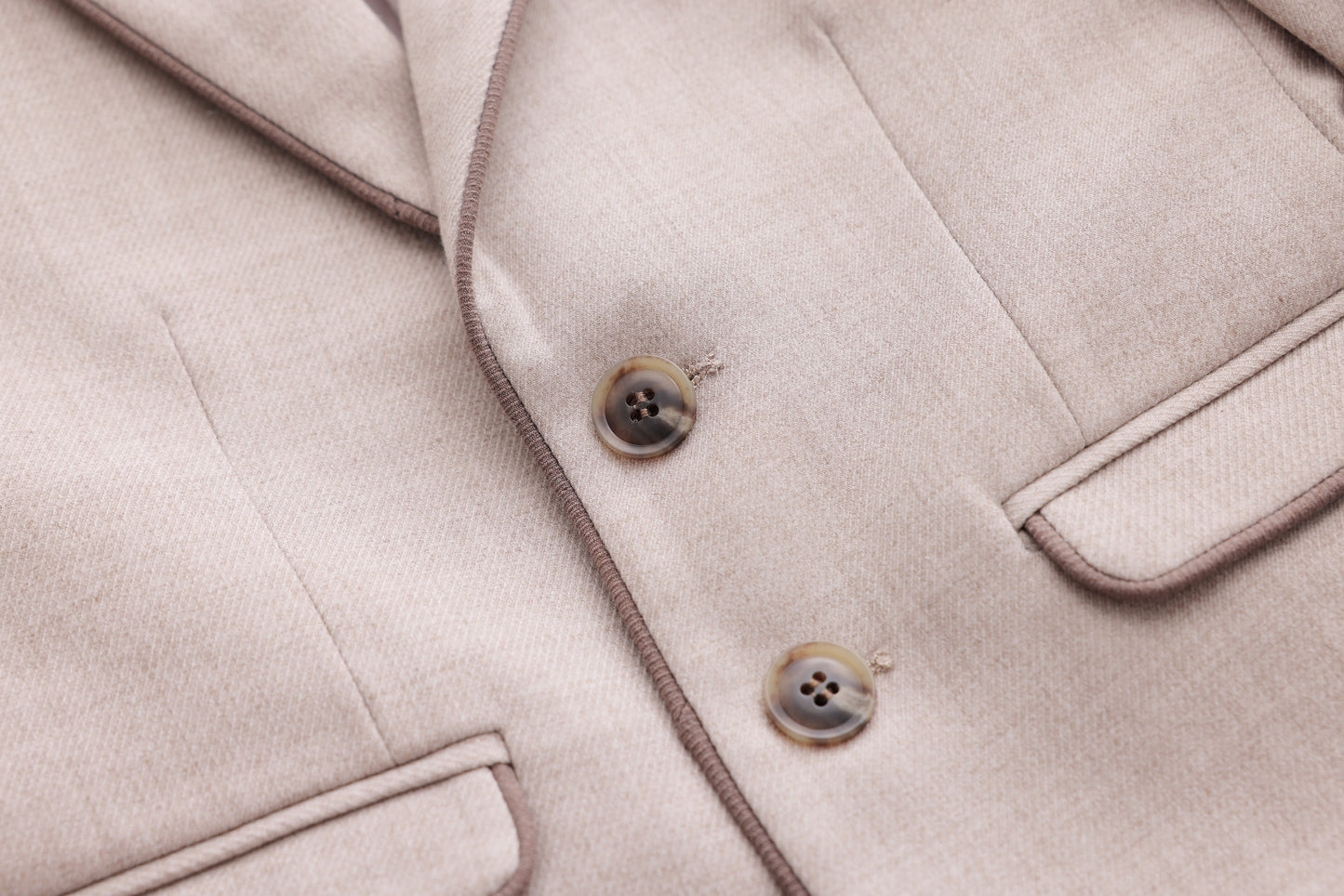 Piping Jacket - Mocha