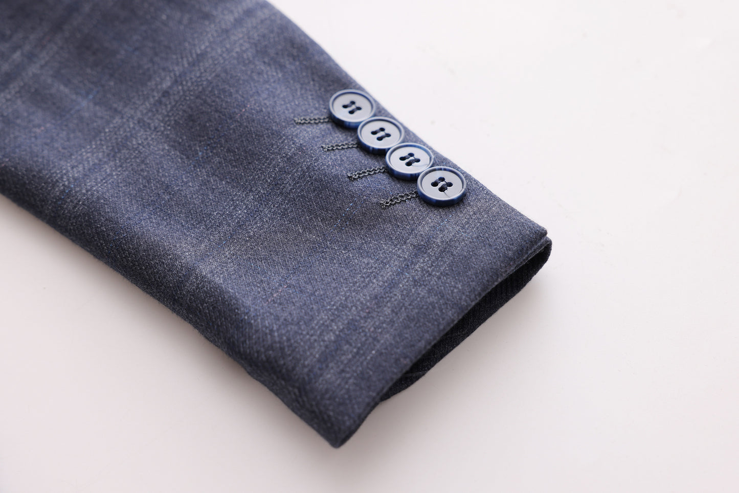 Checkered Jacket - Navy