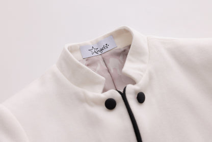 Piping Tuxedo Jacket - White
