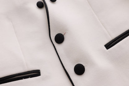 Piping Tuxedo Jacket - White