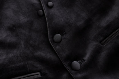 Velvet Tuxedo Jacket - Black