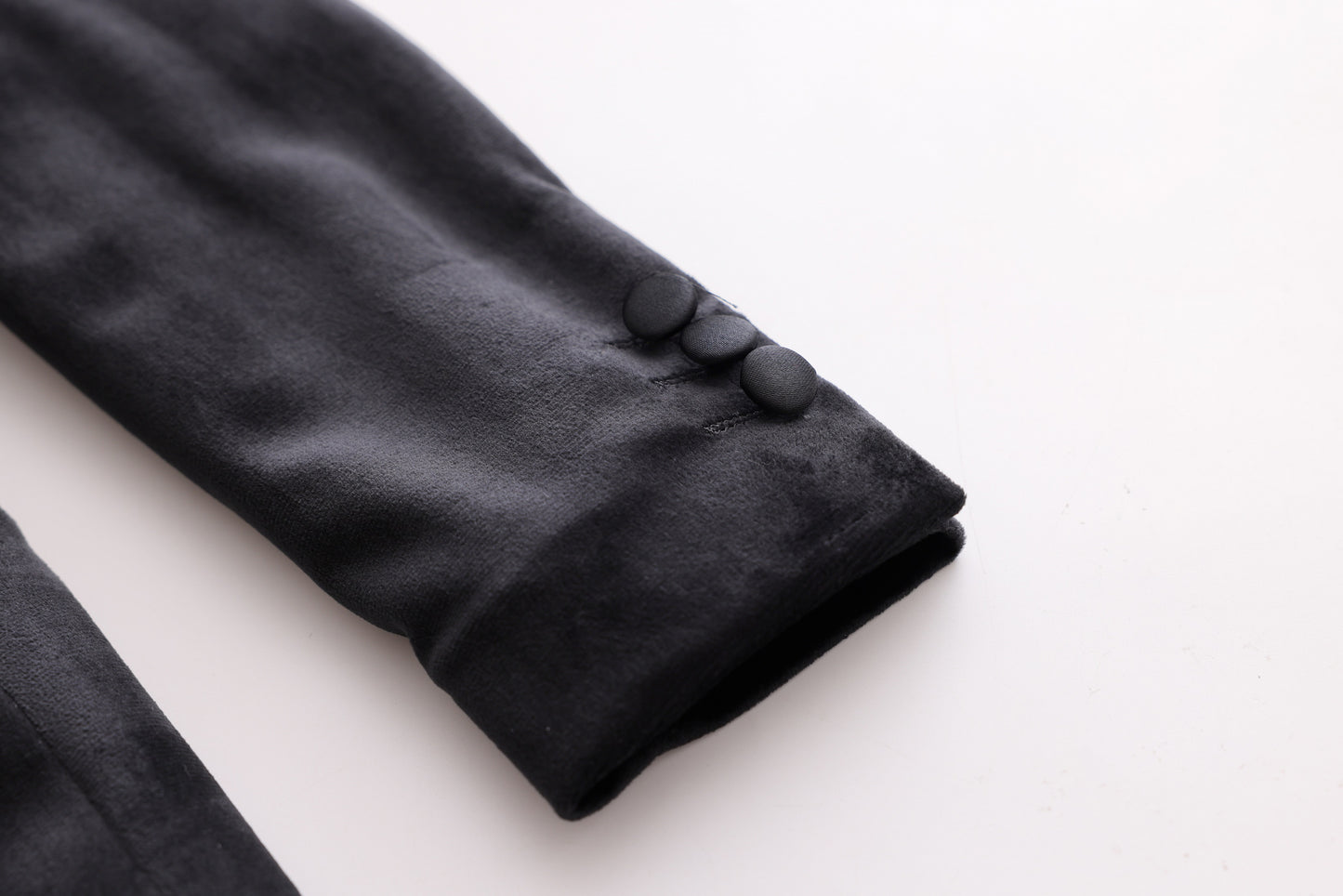 Velvet Tuxedo Jacket - Black