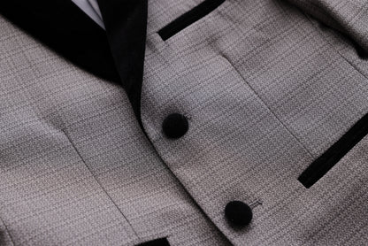 Velvet Lapel Jacket - Grey