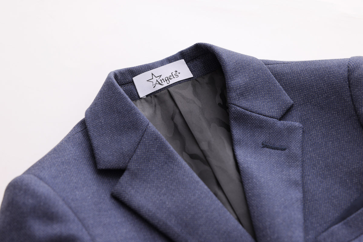 Honeycomb Textured Jacket - Navy