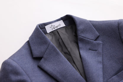 Honeycomb Textured Jacket - Navy