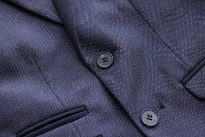 Honeycomb Textured Jacket - Navy