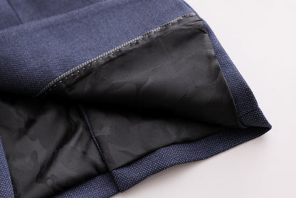 Honeycomb Textured Jacket - Navy