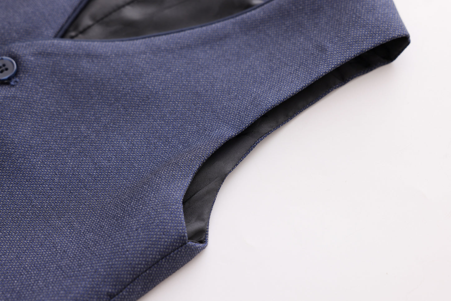 Honeycomb Textured Vest - Navy