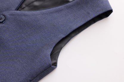 Honeycomb Textured Vest - Navy