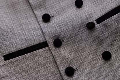 Velvet Lapel Vest - Grey