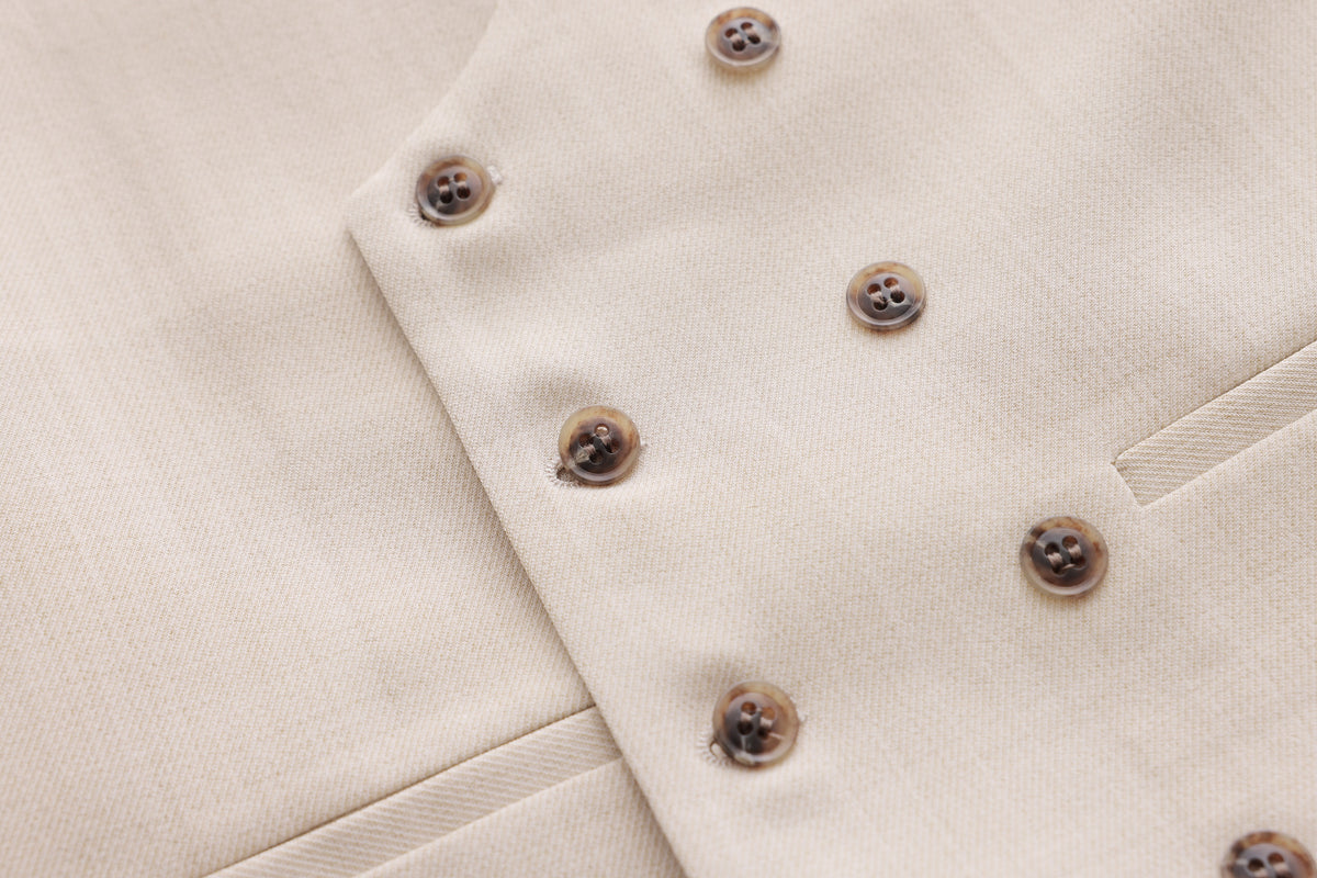 Waffle Vest - Ivory