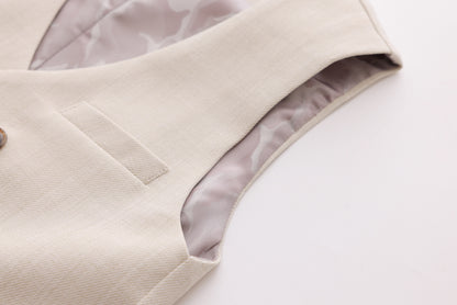 Waffle Vest - Ivory