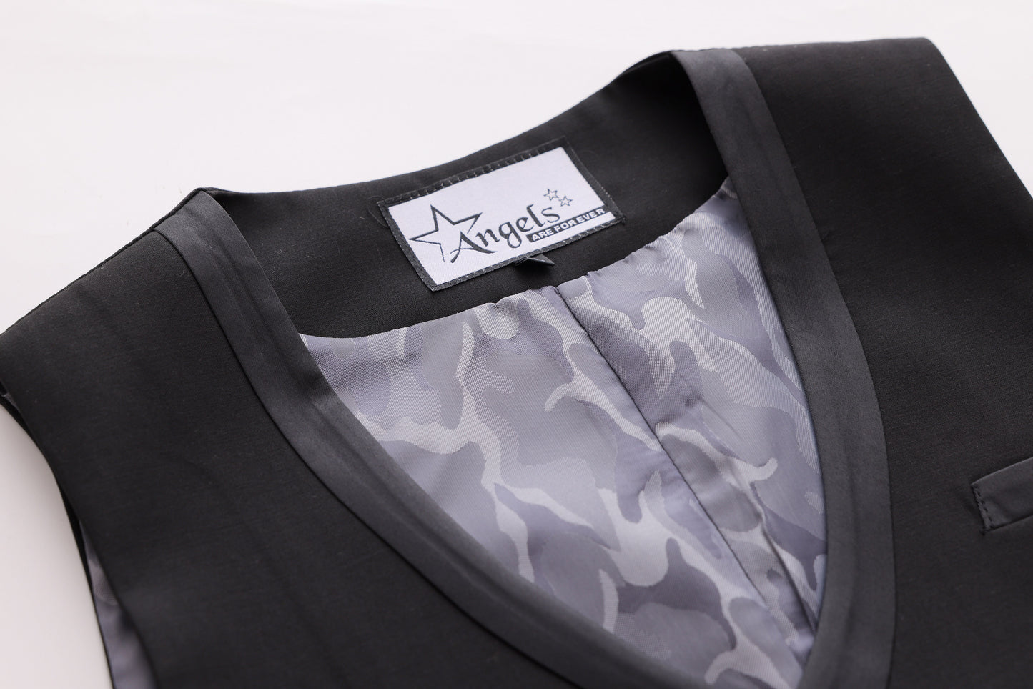 Satin Vest - Black