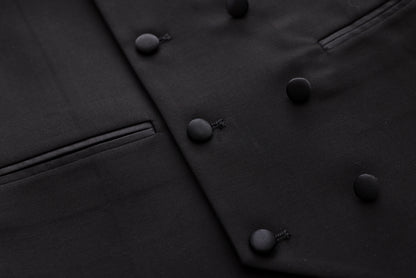 Satin Vest - Black