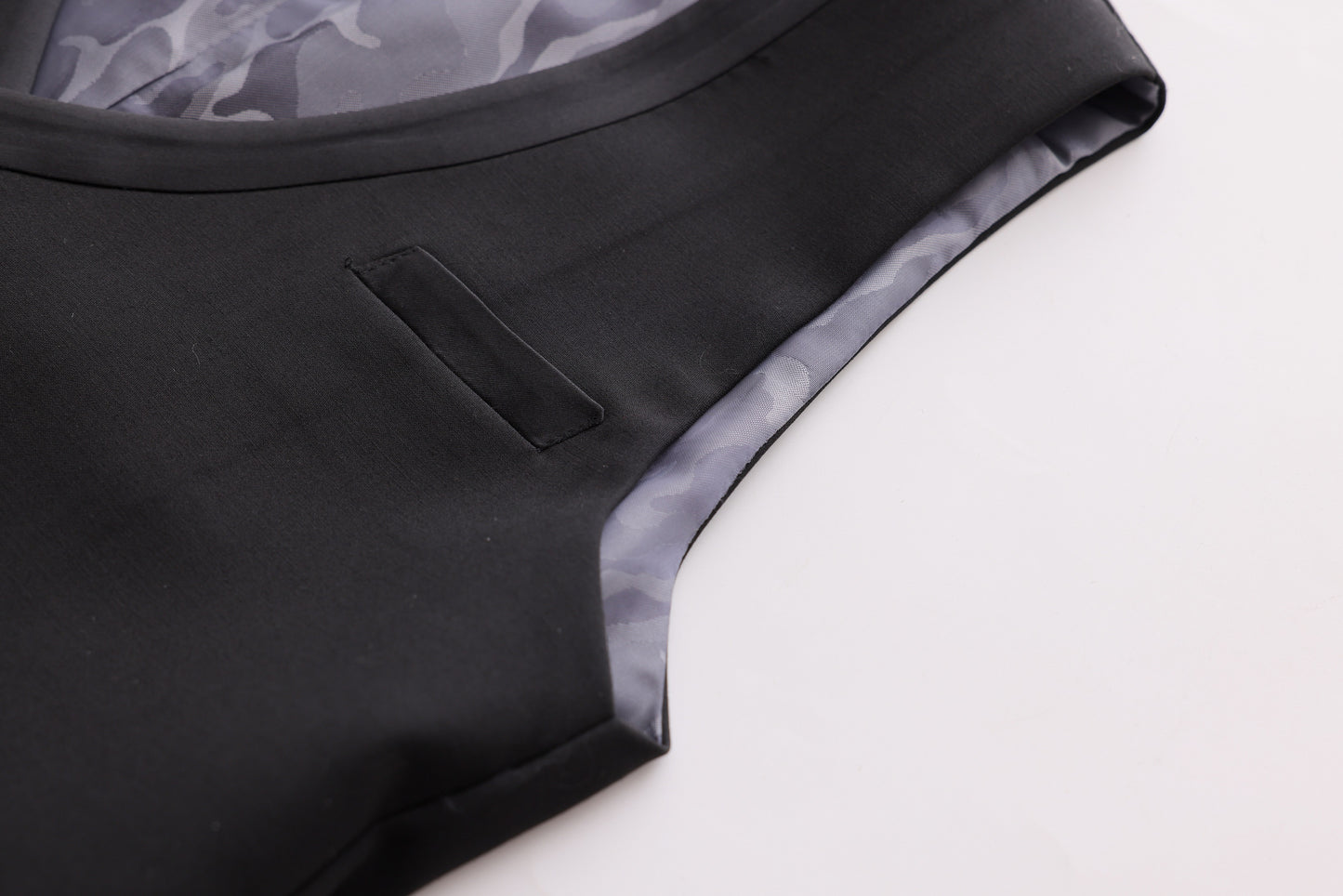 Satin Vest - Black