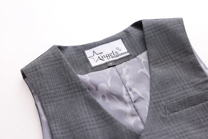 Checkered Vest - Grey