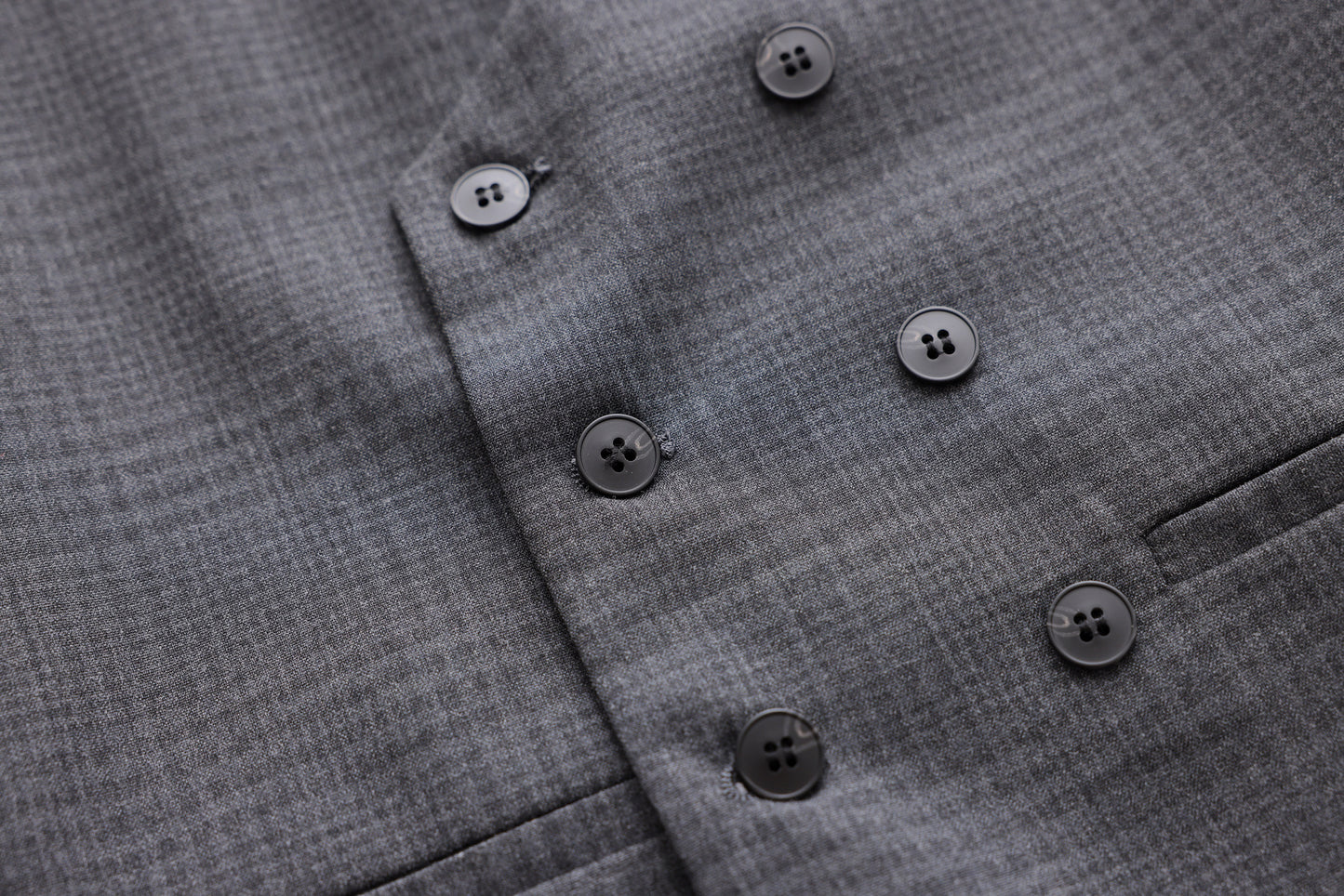 Checkered Vest - Grey