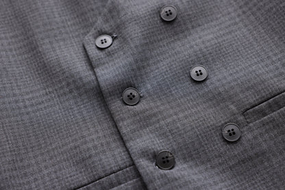 Checkered Vest - Grey