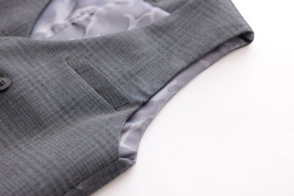 Checkered Vest - Grey