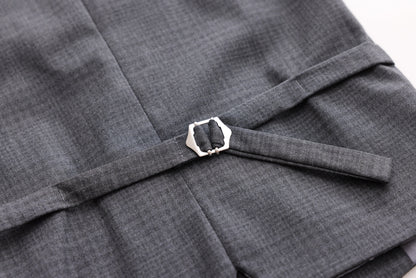 Checkered Vest - Grey