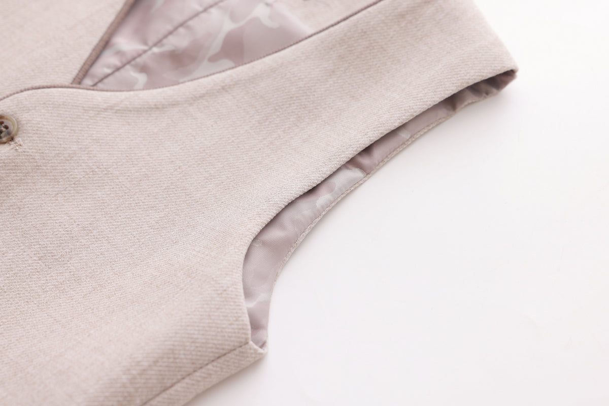 Piping Vest - Mocha