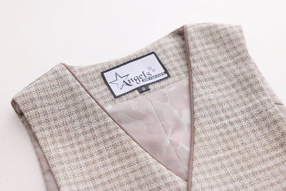 Pepita Vest - Mocha