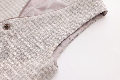 Pepita Vest - Mocha