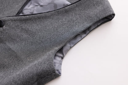 Herringbone Vest - Black