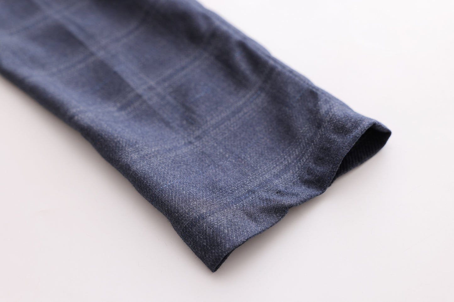 Checkered Trousers - Navy