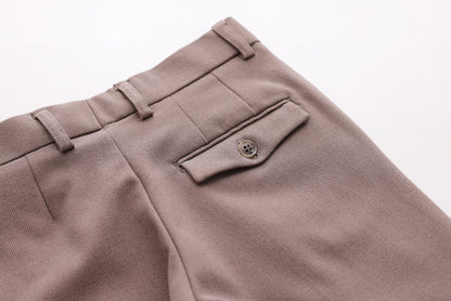 Diagonal Piping Trousers - Brown