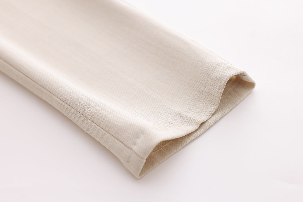 Diagonal Piping Trousers - Ivory