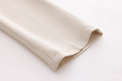 Diagonal Piping Trousers - Ivory