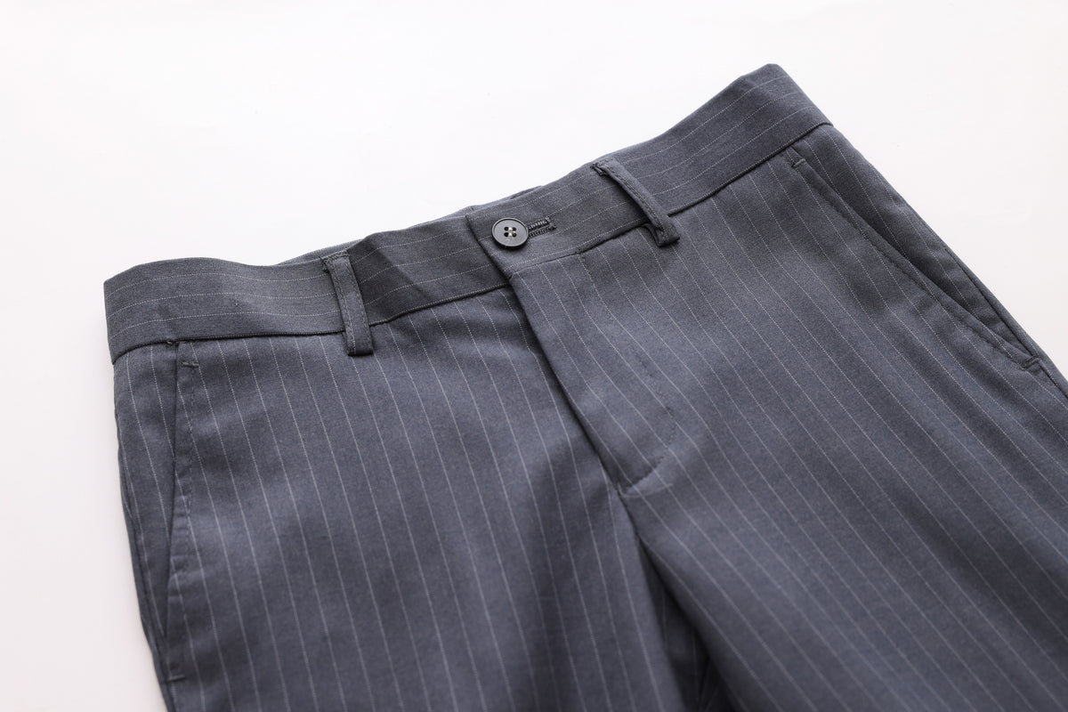 Striped Trousers - Grey